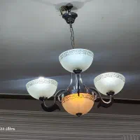 لوستر چهار شعله استیل (۴ عدد)