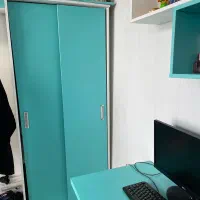 تخت همراه با تشک و کمد و شلف|تخت و سرویس خواب|قائمشهر, |دیوار