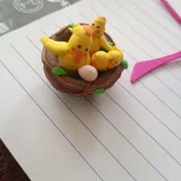 خانواده جوجه طلایی ساخت دست هنرمند دختر ۱۱ ساله