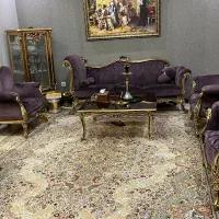مبل راحتی استیل ۷نفره به همراه عسلی|مبلمان خانگی و میز عسلی|تهران, اوقاف|دیوار
