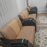 مبل راحتی 7 نفره سالم بدون ایراد  با جلو مبلی|مبلمان خانگی و میز عسلی|ماکو, |دیوار