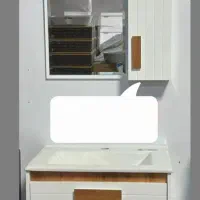 روشویی به همراه کابینت و آینه کابین دار
