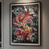 تعدادی تابلو و مجسمه