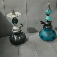 قلیون  ابی و مشکی