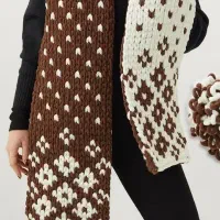 کاموا پافی الیز سیسمونی بچگانه لباس شال کلاه پتو