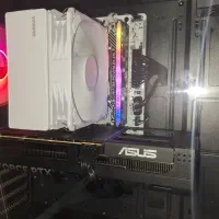 سیستم گیمینگ به همراه مانیتور و کیبورد