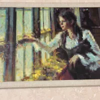 نقاشی رنگ روغن با تکنیک شطرنجی|تابلو، نقاشی، عکس|مشهد, رضاشهر|دیوار