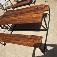 نیمکت و میز چسبیده طرح T|صندلی و نیمکت|اصفهان, رهنان|دیوار