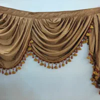 پرده توری همراه با والان