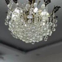 لوستر ده شاخه جنس بدنه برنج