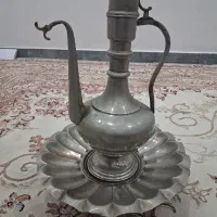افتابه لگن قاجاری دو گلو کمیاب