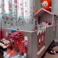 کمد لباس و تخت خواب به همراه خوشخواب، فرش کودک|تخت و سرویس خواب|مشهد, پورسینا|دیوار