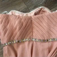 پیراهن دکلته قدی حریر مجلسی سایز ۳۸|لباس|تهران, فرمانیه|دیوار