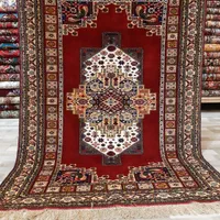 سه متری طرح قشقایی چله ابریشم کف ساده لاکی|فرش|تهران, حر|دیوار