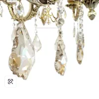 کریستال لوستر مدل برگی|لوستر و چراغ آویز|پرند, فاز ۶|دیوار
