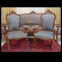 مبل سلطنتی طرح آلمانی نه نفره چوب راش|مبلمان خانگی و میز عسلی|اراک, |دیوار