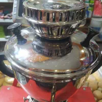 سماور نفتی قدیمی کوچک در حد صفر وکاملا سالم|کلکسیون اشیاء عتیقه|مرند, |دیوار