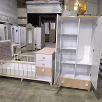 سیسمونی سرویس کمد نوزادباتخت دوکاره آسانسوری لمسه|تخت و صندلی بچه|مشهد, عبادی|دیوار