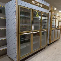 2عدد یخچال و فریزر  ایستاده 6درب طلایی در حد صفر