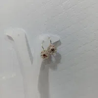 گوشواره نقره ملیله کاری اصفهان کد ۶۰۵ نگین قرمز|جواهرات|اصفهان, مولوی|دیوار