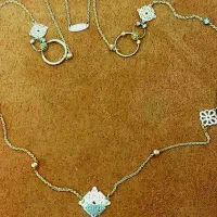 گردنبند طلا بلند ونکلیف زیبا با فاکتور فقط ۲ درصد