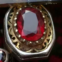 ۲انگشتر نقره یاقوت سرخ برمه عقیق یمن کهنه وقدیمی|جواهرات|تهران, شمیران‌نو|دیوار