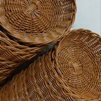 سبد حصیری با مفتول|صنایع دستی و سایر لوازم تزئینی|فرمهین, |دیوار