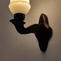 لوستر چوبی ۵ شاخه قهوه ای|لوستر و چراغ آویز|کرج, گلشهر|دیوار