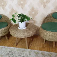مبل حصیری نو .تحمل وزن تا ۱۵۰ کیلو