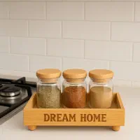 سینی چوبی شیک مناسب آشپزخانه