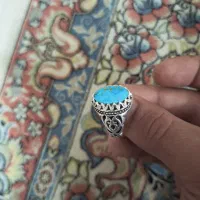 انگشتر.نقره. فیروزه.نیشابور.