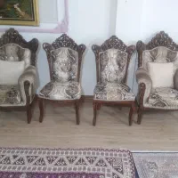مبل سلطنتی تمام چوب ۹ نفره شاه نشین