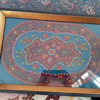 تابلو سه بعدی و تو سینی آبی