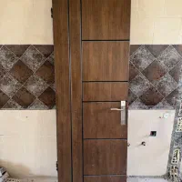 درب چوبی اتاق حمام دستشویی به همراه چهارچوب