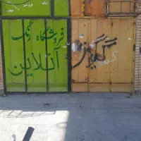 درب مغازه اهنی تمیز ودرجه یک|مصالح و تجهیزات ساختمان|اهواز, پدافند|دیوار