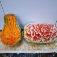 حکاکی هندوانه و میوه آرایی|خدمات پذیرایی، مراسم|نسیمشهر, |دیوار