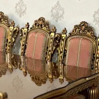 مبل17نفرهشاهنشین چوب کنده کاری دست نشیمنها پر قو|مبلمان خانگی و میز عسلی|سهند, |دیوار