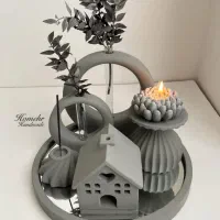 سفارش انواع شمع .قالب سیلیکونی .بیس|صنایع دستی و سایر لوازم تزئینی|برخوار, |دیوار