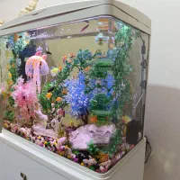 آکواریوم خوشگل شرکتی با تمام وسایل در حد نو|ماهی|قوچان, |دیوار