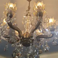 لوستر 6 شاخه برنجی|لوستر و چراغ آویز|شهریار, شهرک شاهد|دیوار