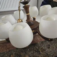 لوستر هشت شاخه و تک شاخه|لوستر و چراغ آویز|ری, هاشمآباد|دیوار