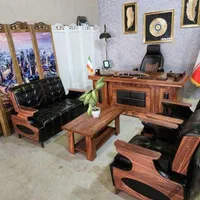 میز مدیریت پایه خرچنگی/مبلمان چرم/صندلی چرخدار|دفتر کار|کرمانشاه, |دیوار