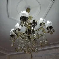 لوستر برنجی ۴ شاخه ۸ شعله نونو