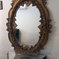 آینه کنسول قدی بزرگ طرح منبت کاری