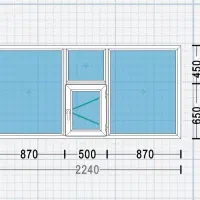 درب فلزی به همراه پنجره دو جداره