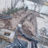 آبیاری قطره و بارانی باغ . فضای سبز . چمن|خدمات باغبانی و درختکاری|مشکیندشت, |دیوار