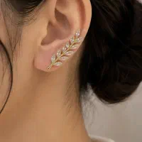 گوشواره گندمی طرح فشن