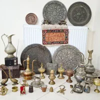 کلکسیون عتیقه و قدیمی قاجار قلم کاری دست
