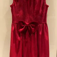 لباس مخمل دخترانه مجلسی و یلدایی و کریسمسی