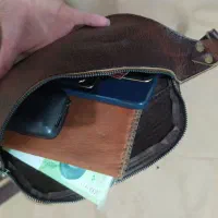 کیف کمری با چرم طبیعی گاو|کیف، کفش، کمربند|کرج, مجتمع صنفی صنعتی|دیوار